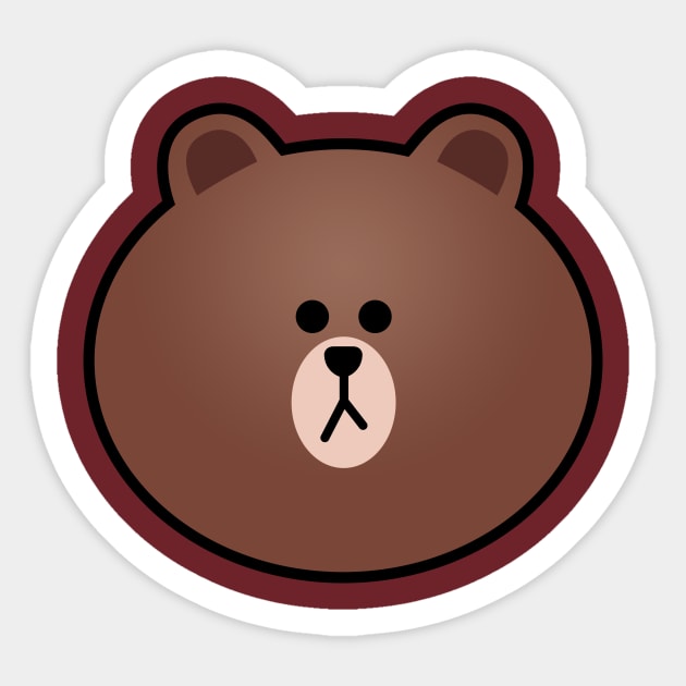 Brown the bear Sticker by LegendaryPhoenix